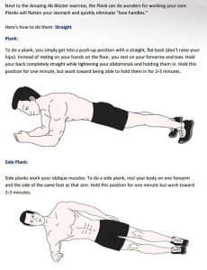 The 3 week workout manual consists of a pogram of resistance exercises.